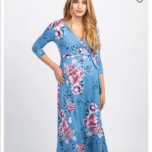 Pink Blush maternity dress